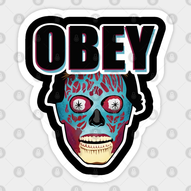 Obey They Live Sticker by VinagreShop